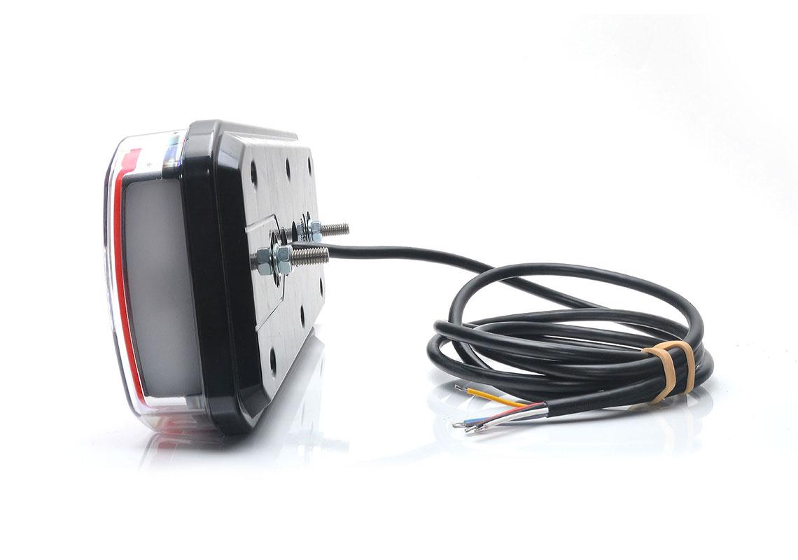 FEU LED 5 FONCTIONS GAUCHE 12/24V + CÂBLE 2M